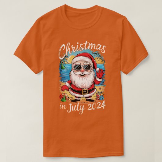 T-shirt Le Père Noël porte des lunettes de soleil à la réf (Design devant)
