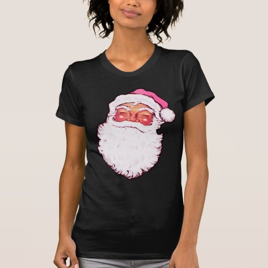 T-shirt Le père noël rose (Devant)