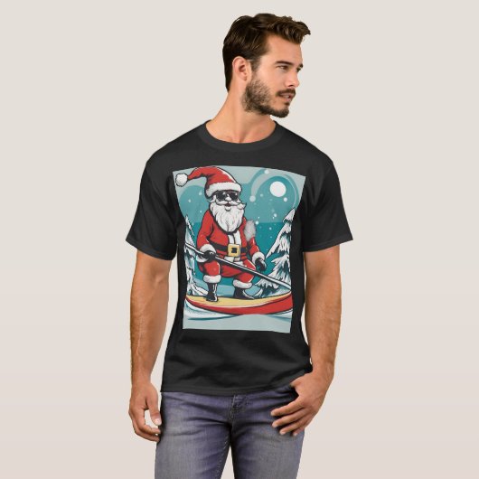 T-shirt Le Père Noël s'amuse (Devant entier)