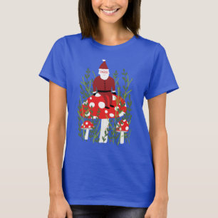 T-shirt Le Père Noël sur le Noël des champignons magiques