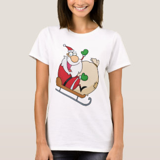 T-shirt Le Père Noël sur Sleigh
