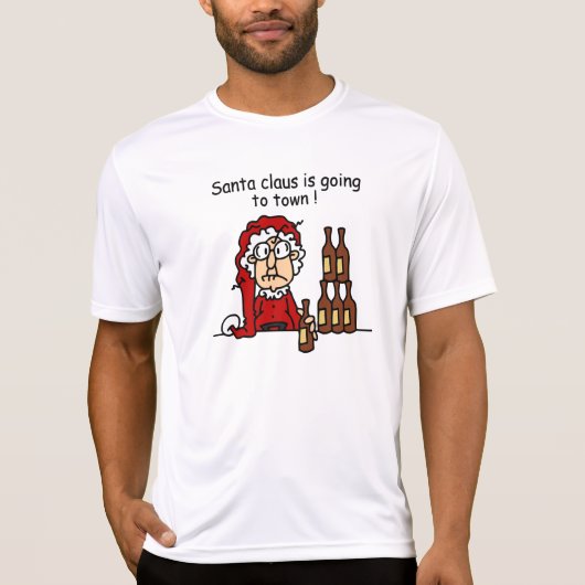 T-shirt Le Père Noël va en ville (Devant)