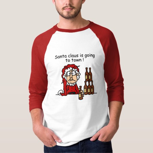 T-shirt Le Père Noël va en ville (Devant)