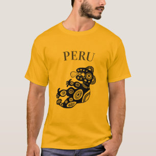 T-shirt Le Pérou, conception inca de chien, hommes