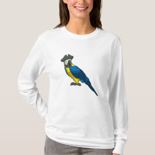 T-shirt Le perroquet comme pirate avec Casquette