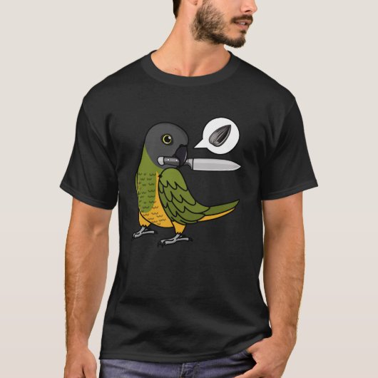 T-shirt Le Perroquet De Couteau Veut Des Graines Au Parrot (Devant)