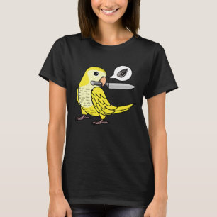T-shirt Le Perroquet De Couteau Veut Des Graines I Jaune L