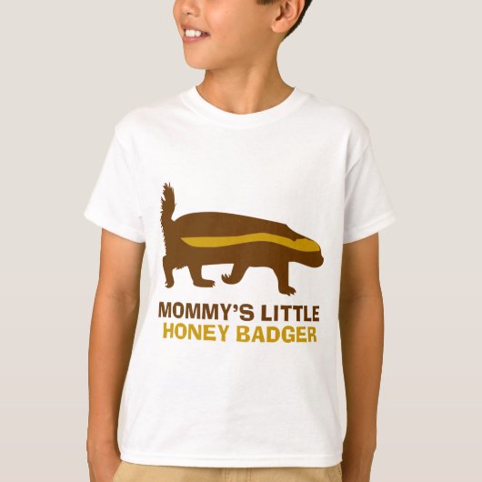T-shirt Le petit blaireau de miel de maman (Devant)