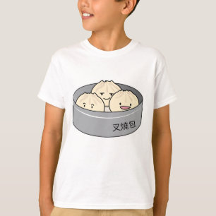 T-shirt Le petit déjeuner chinois de dim sum de petit pain