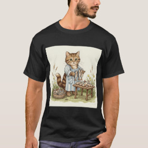 T-shirt Le petit marché du chat Fisher
