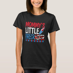 T-shirt Le petit pétard de maman 4 juillet Patriot américa