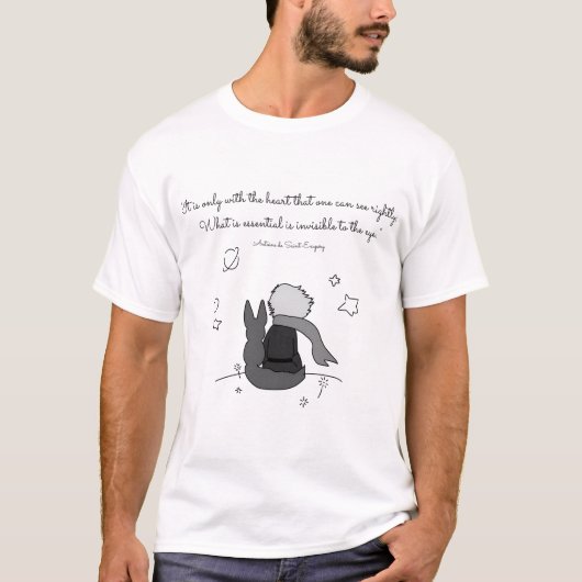 T-shirt Le Petit Prince (Noir Et (Devant)