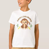 T-shirt Le petit singe de Babcia (Devant)
