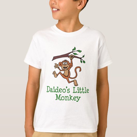 T-shirt Le petit singe de Daideo (Devant)