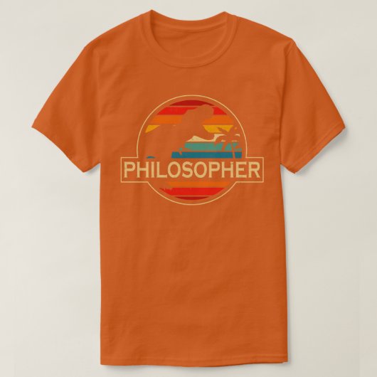 T-shirt Le philosophe Dinosaur (Design devant)