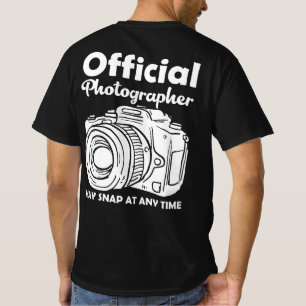 T-shirt Le Photographe Officiel Peut S'Accrocher À Tout M