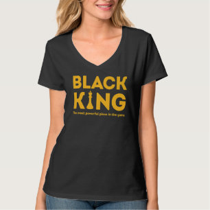 T-shirt Le Pièce Le Plus Puissant Dans Le Jeu Black King