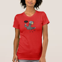 Le Pigeon Je suis une artiste Femmes Rouge