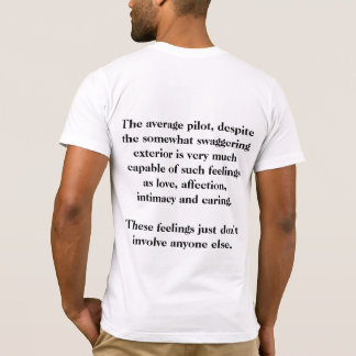 T-shirt Le pilote moyen, en dépit de se vanter légèrement