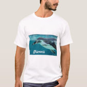 T-shirt Le pingouin des oiseaux découvre (Devant)
