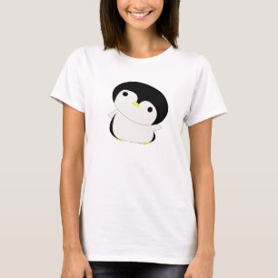 T-shirt Le pingouin mignon de Kawaii indique salut le