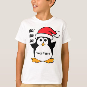 T-shirt Le pingouin mignon de Noël personnalisent