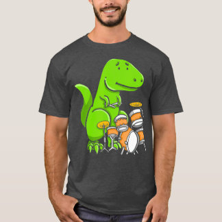 T-shirt Le pire batteur jamais drôle TRex Dinosaur Drum po