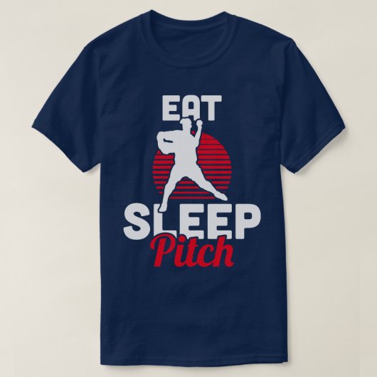 T-shirt Le Piton Du Sommeil Du Baseball (Design devant)