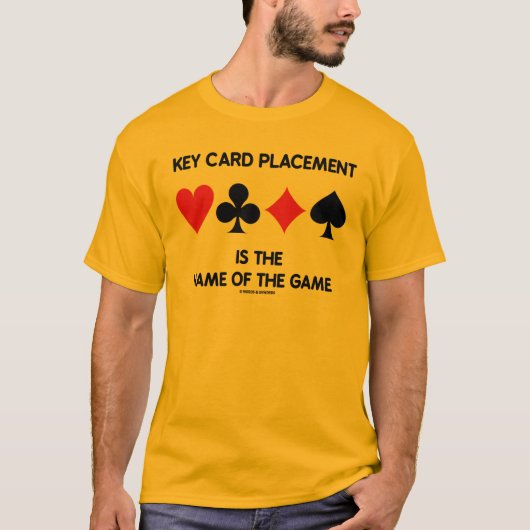 T-shirt Le placement de carte principale est le nom du (Devant)