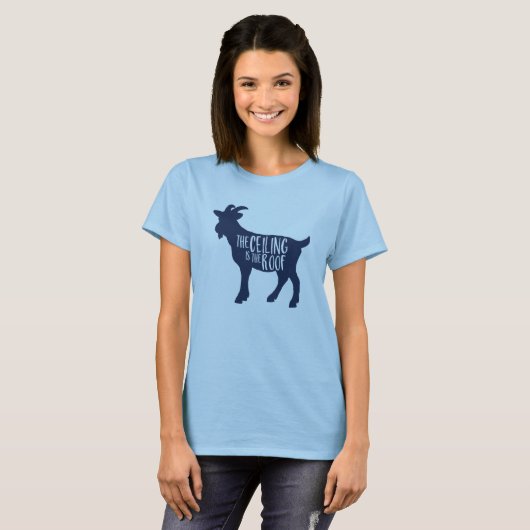 T-shirt Le plafond est le toit (Devant entier)