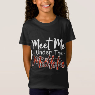 T-Shirt Le plaid rouge de Noël me rencontre sous le mistle