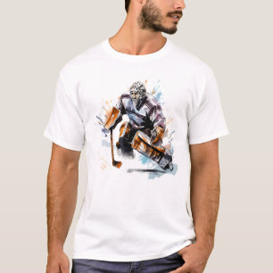 T-shirt Le plaisir des amateurs de hockey sur glace