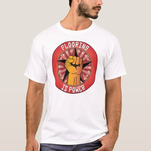 T-shirt Le plancher est puissance (Devant)