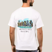 T-shirt Le plancher fait sur commande de Garza (Dos)