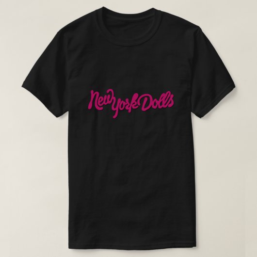 T-shirt Le plat de New York Doll (rose) (Design devant)