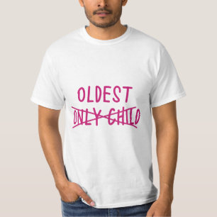 T-shirt Le plus âgé avec un seul enfant traversé
