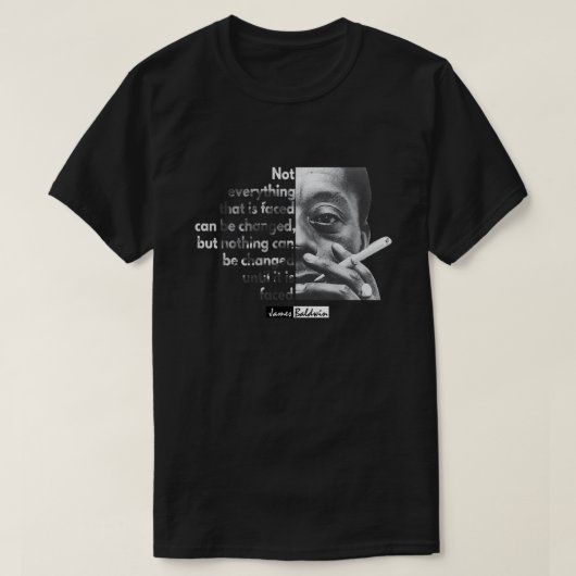 T-shirt Le plus drôle James Baldwin Manifestation Cadeau F (Design devant)