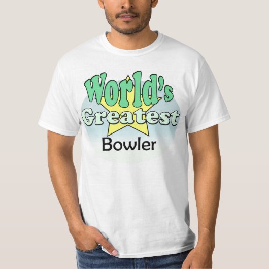 T-shirt Le plus grand Bowler du monde (Devant)