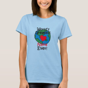 T-shirt Le plus grand coeur de Nana du monde