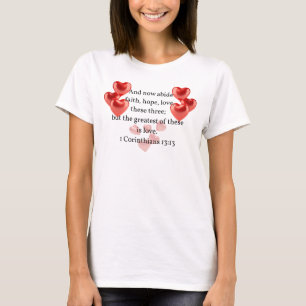 T-shirt "... le plus grand d'entre eux amoureux." chrétien