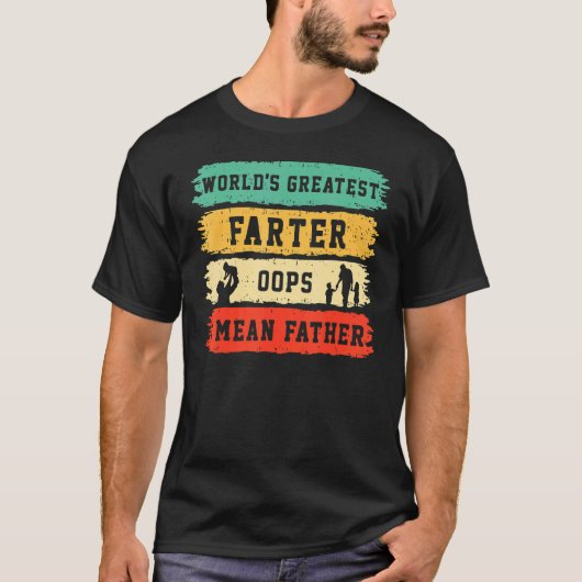 T-shirt Le plus grand du monde plus loop Oops Je veux dire (Devant)