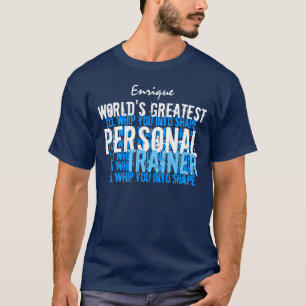 T-shirt Le plus grand entraîneur personnel A009C drôle d