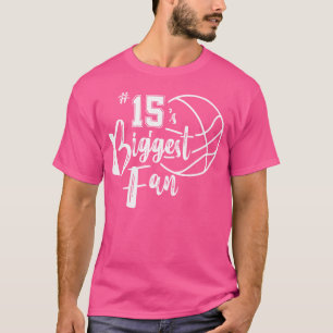 T-shirt Le Plus Grand Fan Shirt Du Numéro 15, Lecteur De B