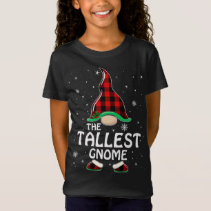 T-Shirt Le plus grand Gnome Buffalo Plaid Matching Family 
