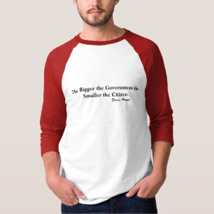 T-shirt Le plus grand gouvernement...-T-shirt Raglan 3/4 p