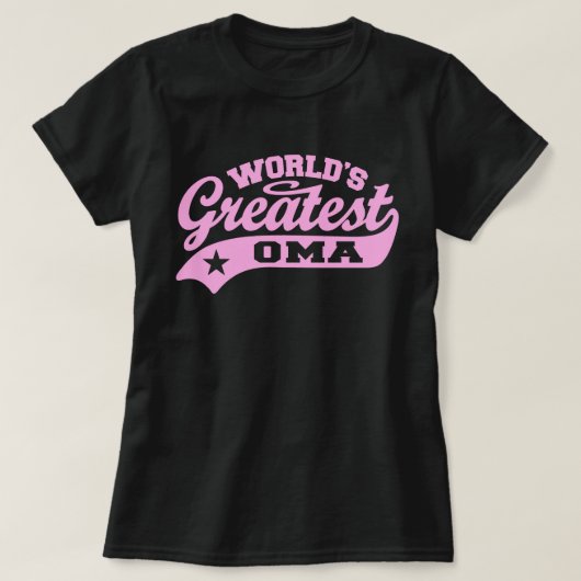 T-shirt Le plus grand Oma du monde (Design devant)