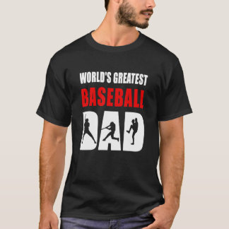 T-shirt Le plus grand papa de baseball du monde