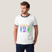 T-shirt Le plus grand papa du rétro monde (Devant entier)