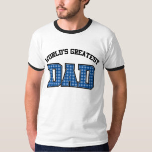 T-shirt Le plus grand plaid de chemise de papa des mondes