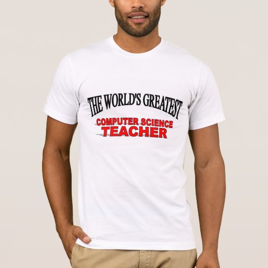 T-shirt Le plus grand professeur de l'informatique du (Devant)